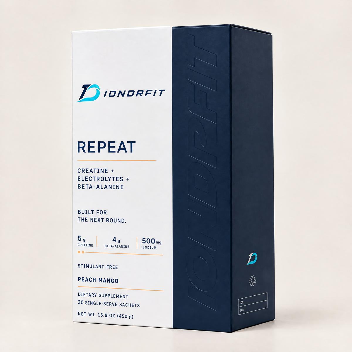 IONDRFIT REPEAT: Creatine+Electrolytes+Beta-Alanine (30 sachets)