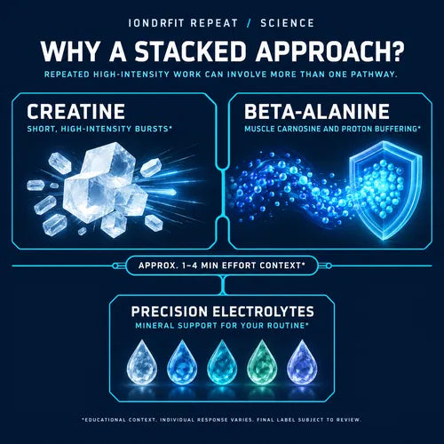IONDRFIT REPEAT: Creatine+Electrolytes+Beta-Alanine (30 sachets)
